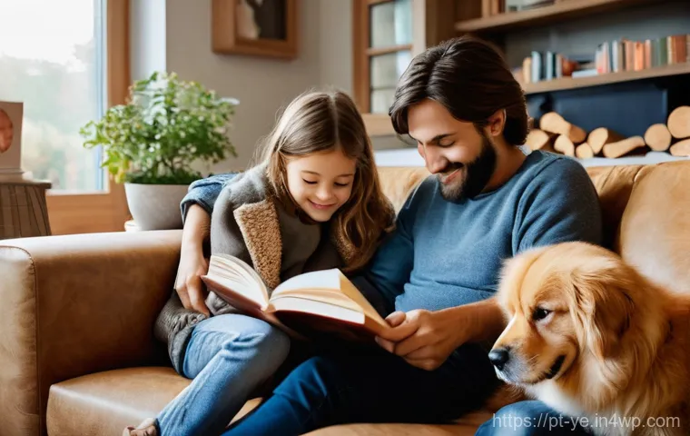 비인간 생명체와의 관계 재설정의 과거와 현재 - **A Heartwarming Family Moment with Beloved Pets:**
Imagine a bright and cozy living room filled...